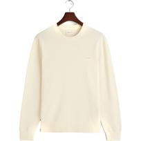 Megztinis vyrams, Geltona, TEXTURED COTTON C-NECK