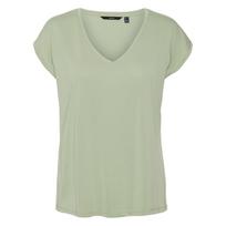 Marškinėliai moterims, Žalia, Filli v-neck tee