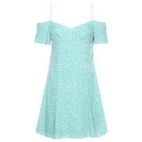 Mini suknelė moterims, Žalia, Off shoulder mini dress