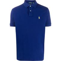 Polo marškiniai trumpos rank. vyrams, Mėlyna, Short sleeve knit