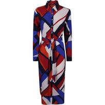 Midi suknelė moterims, Mėlyna, Shadny long sleeve day dress