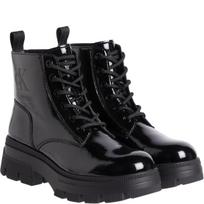 Aulinukai moterims, Juoda, Chunky combat laceup boot
