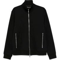 Megztinis vyrams, Juoda, Dressy full zip mock