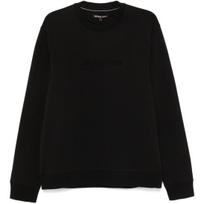 Megztinis vyrams, Juoda, Embossed logo crew