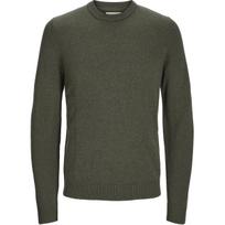 Megztinis vyrams, Chaki, Lambs wool knit crew neck