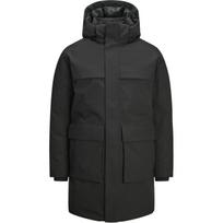 Pūkinis paltas vyrams, Juoda, Wave parka