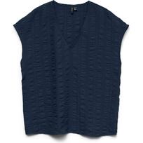 Palaidinės moterims, Mėlyna, Noella v-neck wide top
