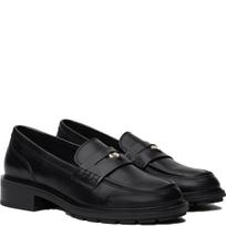 Loaferiai moterims, Juoda, Penny loafer