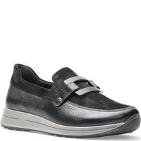 Loaferiai moterims, Juoda, Osaka loafers