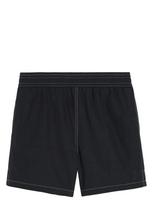 Apatinė kostiumėlio dalis vyrams, Juoda, Contrast-stitching swim shorts