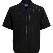 Polo marškiniai trumpos rank. vyrams, Juoda, Paros knit easter polo