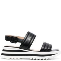 Basutės moterims, Juoda, Wedge sandals