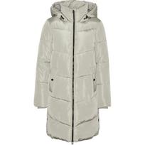 Pūkinis paltas moterims, Pilka, Halsey coat boo