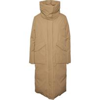 Pūkinis paltas moterims, Ruda, Rikke long down coat