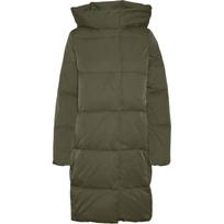 Pūkinis paltas moterims, Chaki, Stella coat