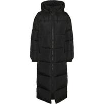 Pūkinis paltas moterims, Juoda, Klea long coat