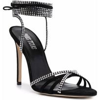Aukštakulniai moterims, Juoda, Holly nicole lace up sandal