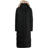 Pūkinis paltas moterims, Juoda, Lng crly ct insulated coat