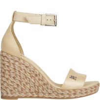 Basutės moterims, Smėlio, Colorful high wedge sandal