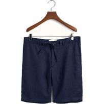 Šortai vyrams, Mėlyna, RELAXED LINEN DS SHORTS