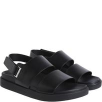 Basutės moterims, Juoda, Flat sandal eyel, ckhw0hw02488beh