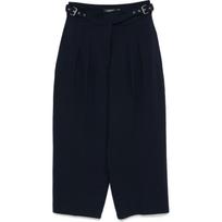 Kelnės moterims, Juoda, Zattary cropped pleated