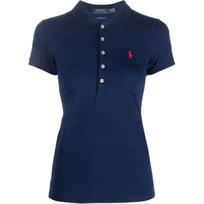 Polo marškiniai trumpos rank. moterims, Mėlyna, Julie slim short sleeve polo