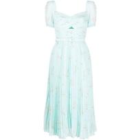 Midi suknelė moterims, Mėlyna, Cobalt chiffon midi dress