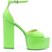 Aukštakulniai moterims, Žalia, Tatiana platform sandal