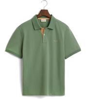 Polo marškiniai trumpos rank. vyrams, Žalia, Reg contrast pique SS polo