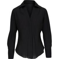 Marškiniai ilgomis rankovėmis moterims, Juoda, Bias dolman slv shirt