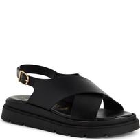 Basutės moterims, Juoda, Wedge/plat sand