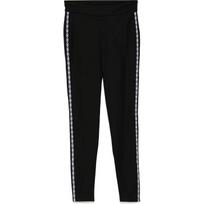 Tamprės moterims, Juoda, Logo tape leggings