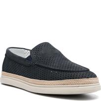 Loaferiai vyrams, Mėlyna, Nabuk slip-on