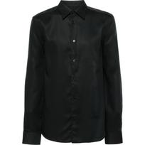 Marškiniai ilgomis rankovėmis vyrams, Juoda, Slim ls comfort tencel shirt
