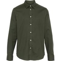 Marškiniai ilgomis rankovėmis vyrams, Žalia, Light flannel slim shirt