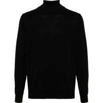 Megztinis su kaklu vyrams, Juoda, Kaden merino turtleneck