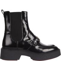 Aulinukai moterims, Juoda, Hardware loafer boot