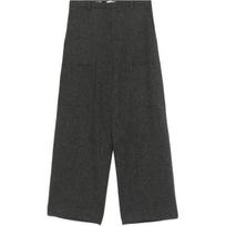Kelnės moterims, Pilka, Herringbone flannel pant 