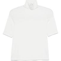 Palaidinės aukštinta apykakle moterims, Balta, Elbow slv turtleneck