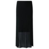 Maxi sijonas moterims, Juoda, Sheer ottoman skirt