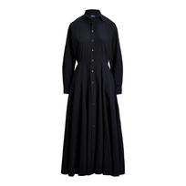 Midi suknelė moterims, Juoda, Shirt dress dresses