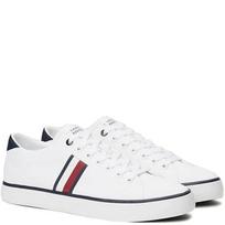 Laisvalaikio bateliai vyrams, Balta, Vulc low stripes mesh leisure