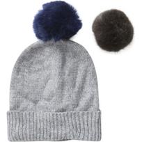 Skrybėlė moterims, Pilka, PCROLLO POM POM