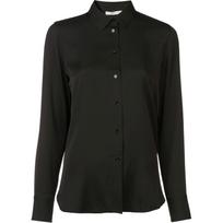 Marškiniai ilgomis rankovėmis moterims, Juoda, Slim fitted blouse