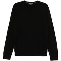Megztinis vyrams, Juoda, Logo-embroidered sweater