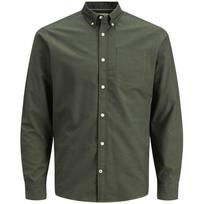 Marškiniai vyrams, Žalia, JJEOXFORD SHIRT LS NOO