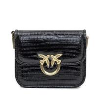Rankinė per petį moterims, Juoda, Love box bag