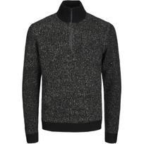 Džemperis vyrams, Juoda, JCOSPACE KNIT HALF Z