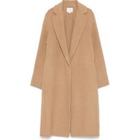 Paltas moterims, Ruda, Classic straight coat